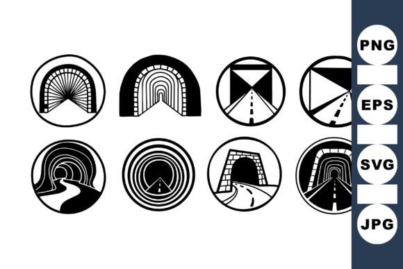 Download Geometric Tunnel Icon Set - Geometric tunnel Collection