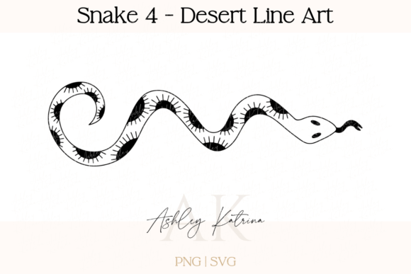 Download Snake 4 -Western Desert Line Art - Line Collection