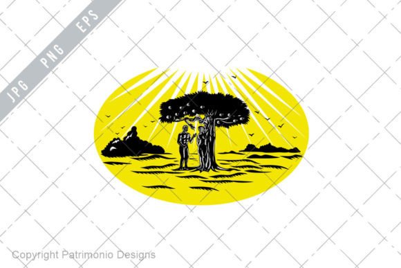 Download Adam and Eve Serpent Tree Woodcut EPS - Serpent Collection