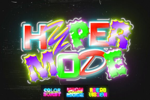 Download RGB Glow Text Effects - Glow text Collection