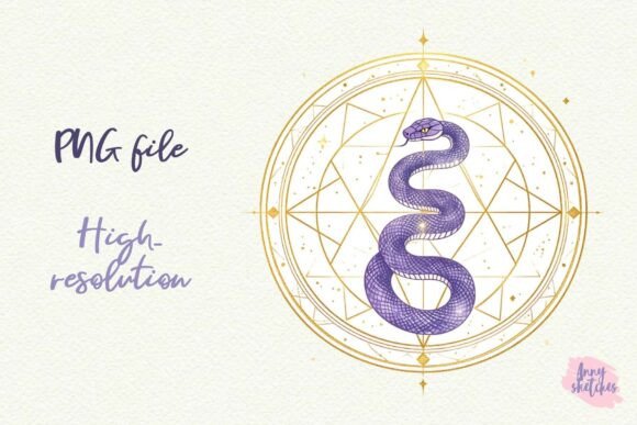 Download Serpent Snake Sacred Geometry Clipart - Serpent Collection
