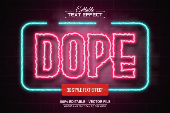 Download Dope Pink Line Neon Light Text Effect - Line Collection