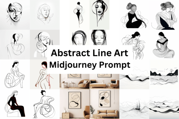 Download Midjourney Prompt for Abstract Line Art - Line Collection