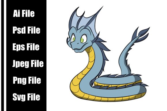Download Sea Serpent Cute Dragon Cartoon - Premium Resources