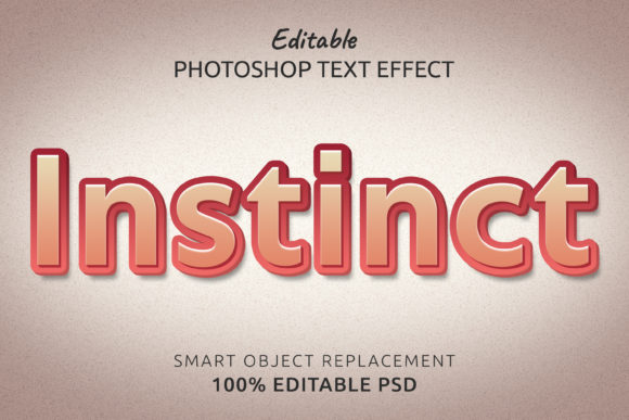 Download Instinct Photoshop Editable Text Effect - Shop Collection