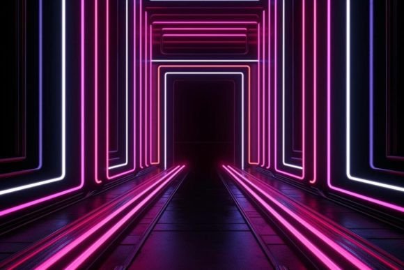 Download Neon Tunnel Neon Background - Neon background Collection