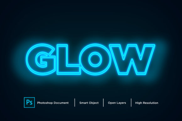 Download Glow Text Effect Layer Style - Glow text Collection