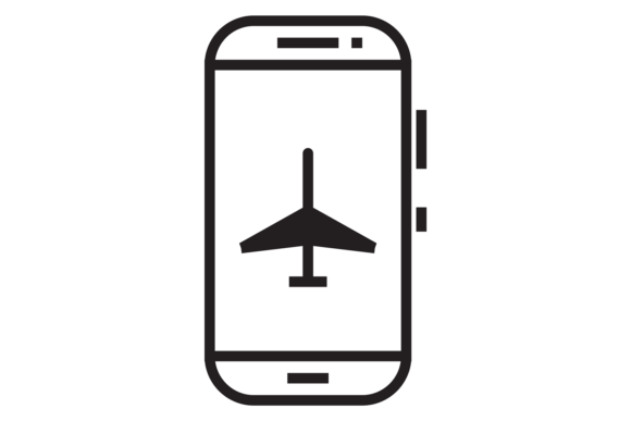 Download Phone Flight Mode Icon. Offline Work Sym - Line Collection
