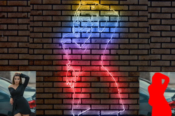 Download Neon Light Effect Photoshop Action - Shop Collection